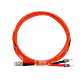 3mt LC-ST OM1 MultiModo MM Duplex Jumper Fibra 3.0mm 62.5/125um LSZH - Miniatura 3