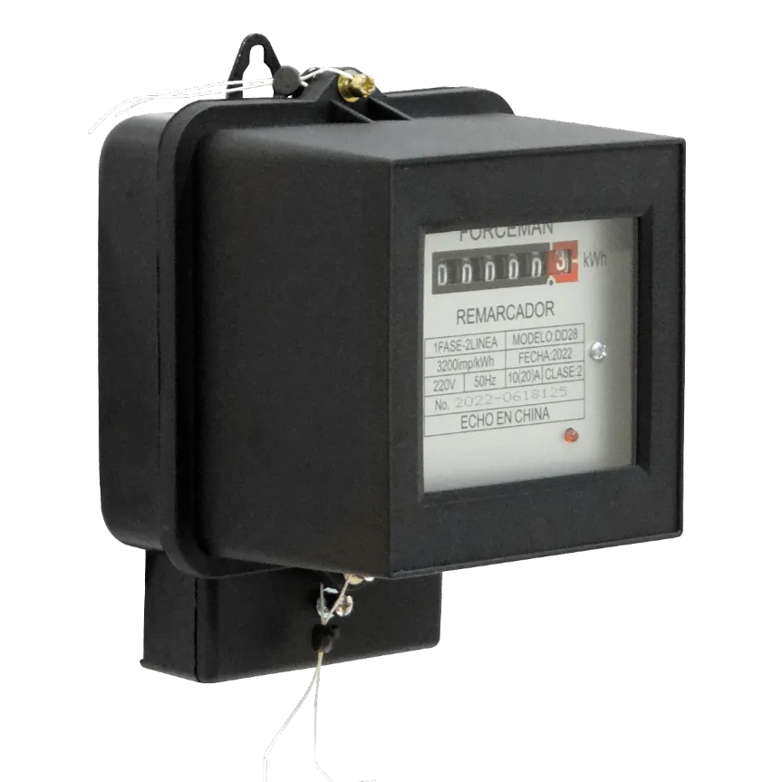 Medidor de Consumo Eléctrico Monofásico 20A 50Hz Remarcador kWh 4