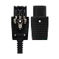 Enchufe Hembra C13 Volante Computacion 10A Negro - Miniatura 3