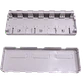 Roseta RST-6 6-Keystone Sobrepuesta Blanca con Doble Contacto - Miniatura 3