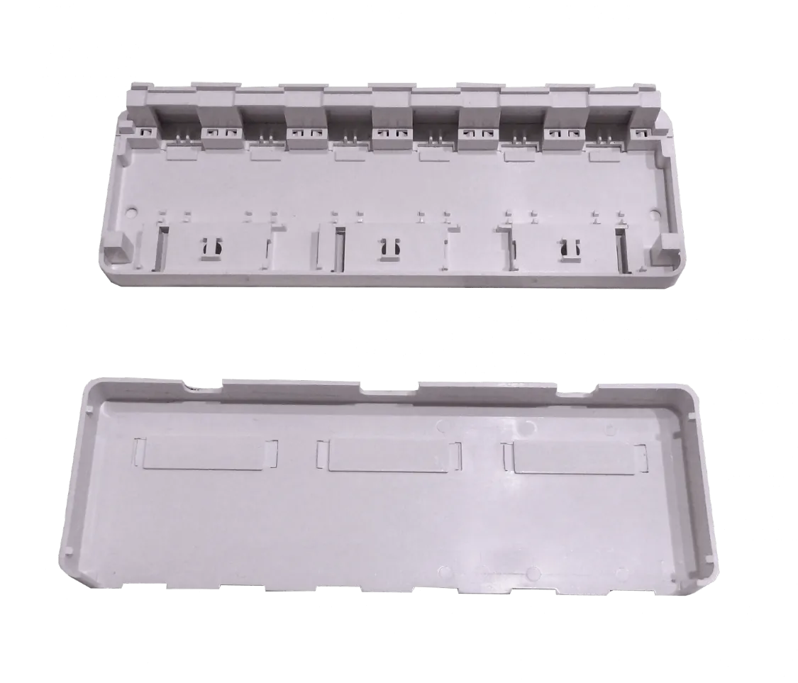 Roseta RST-6 6-Keystone Sobrepuesta Blanca con Doble Contacto 3