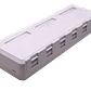 Roseta RST-6 6-Keystone Sobrepuesta Blanca con Doble Contacto - Miniatura 2
