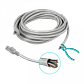 Cable Patch Genérico Cat5e 5mt Gris CCA Inyectado - Miniatura 3