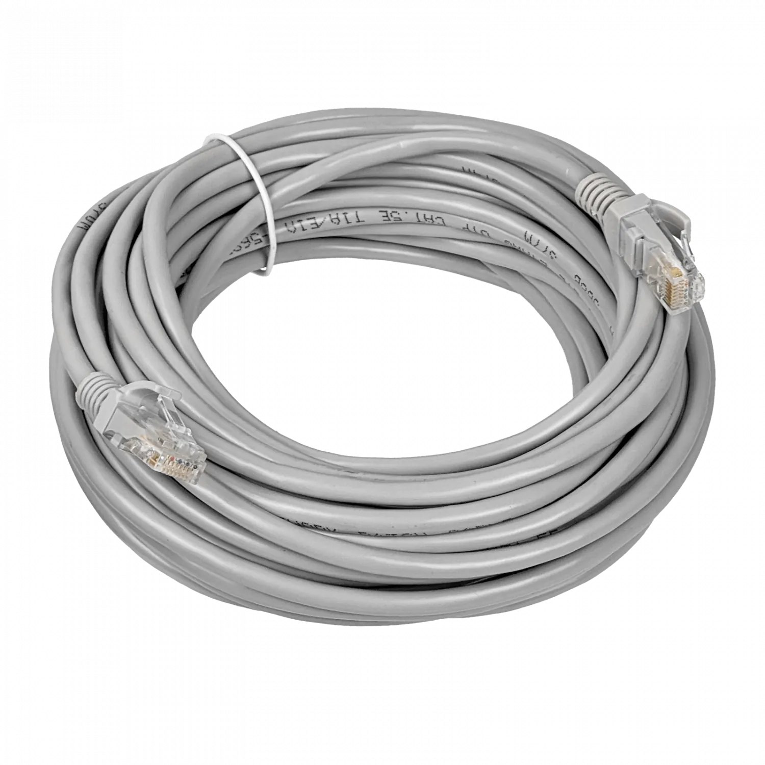 Cable Patch Genérico Cat5e 10mt Gris CCA Inyectado 26AWG 4