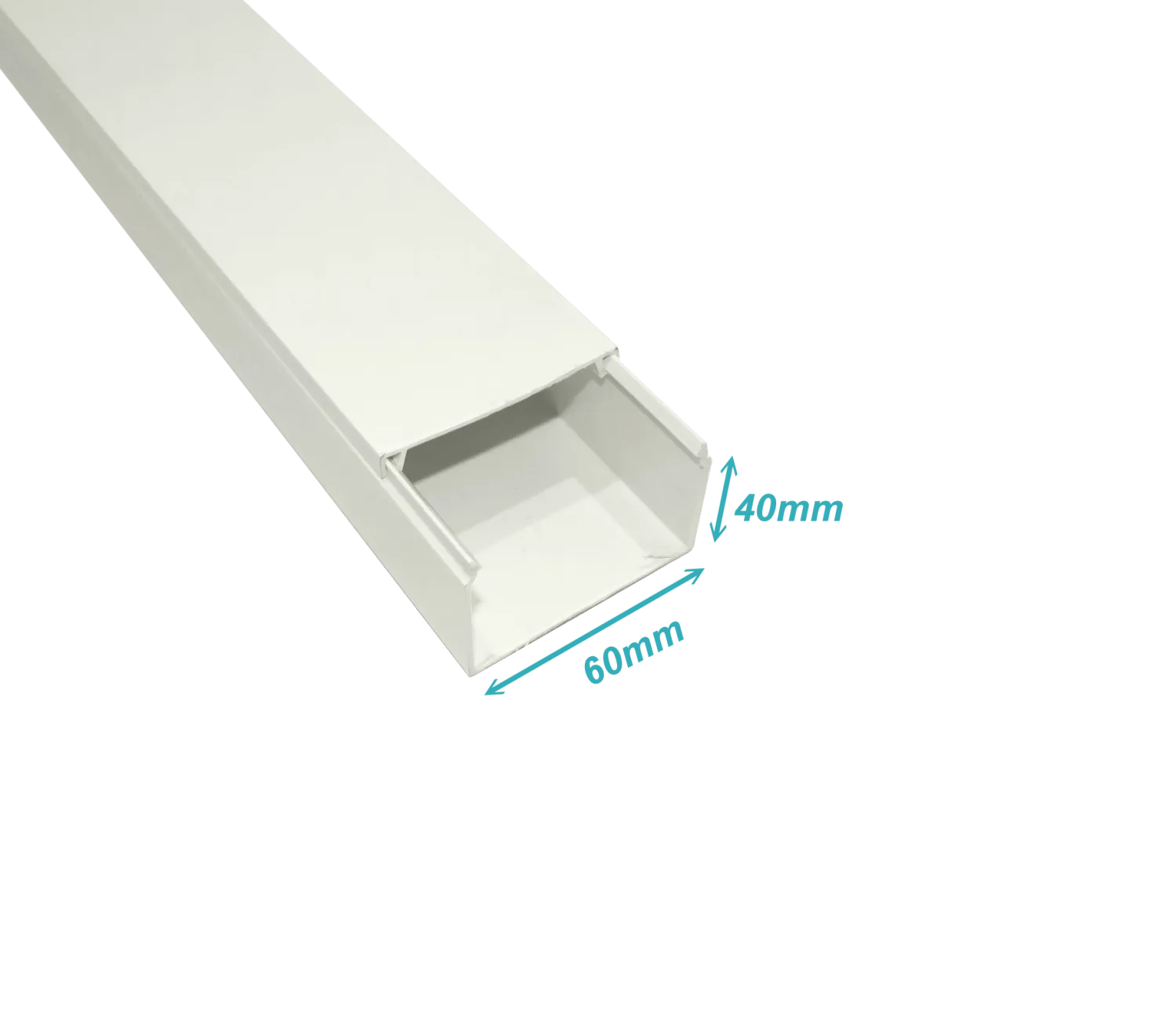Canaleta LinkChip QN6W PVC blanco 60x40mm sin separador 2m 2
