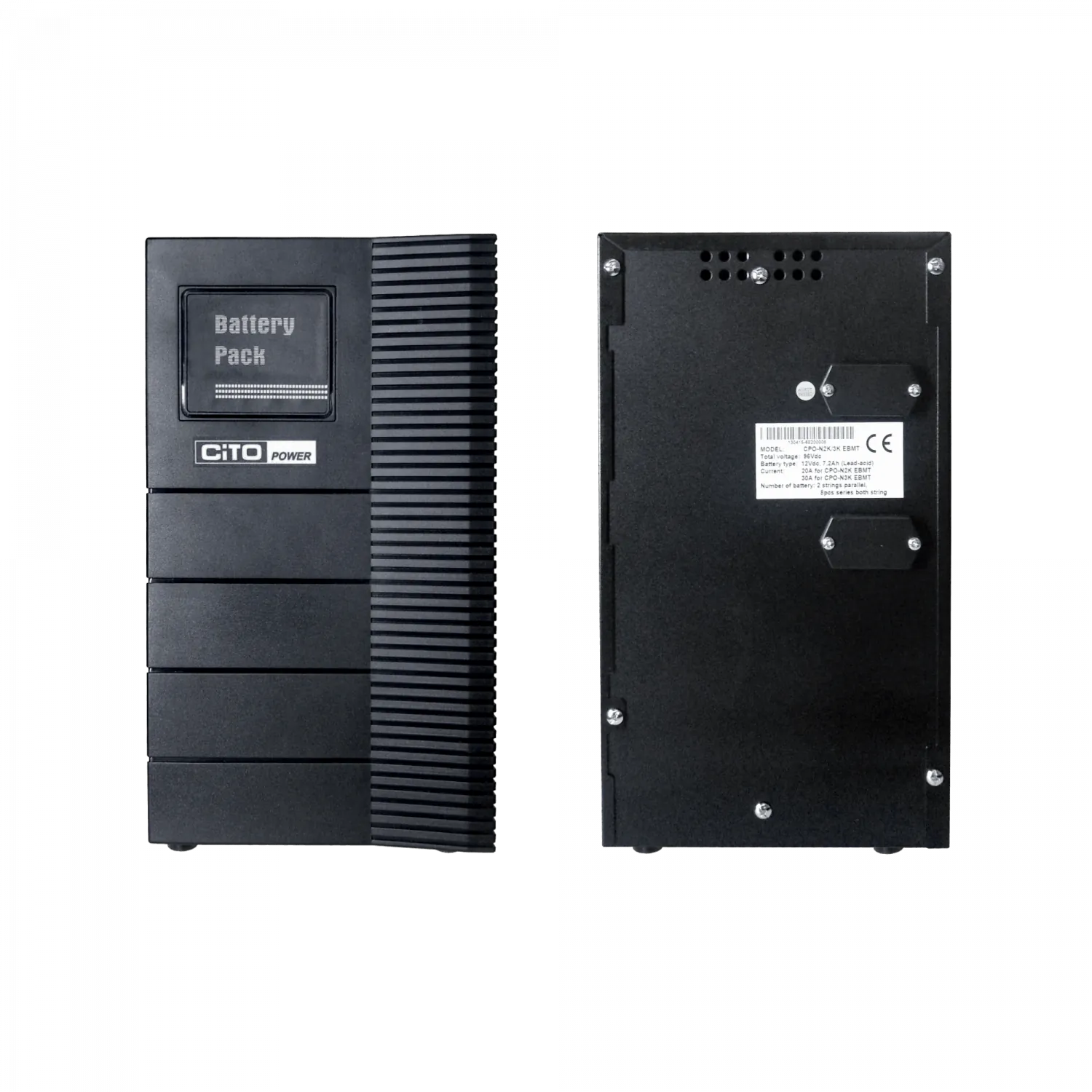 Banco Vacío CITO EBMT-3K 16 Baterías 96VDC 2x8x12V/7.2Ah Torre sin Baterías 4