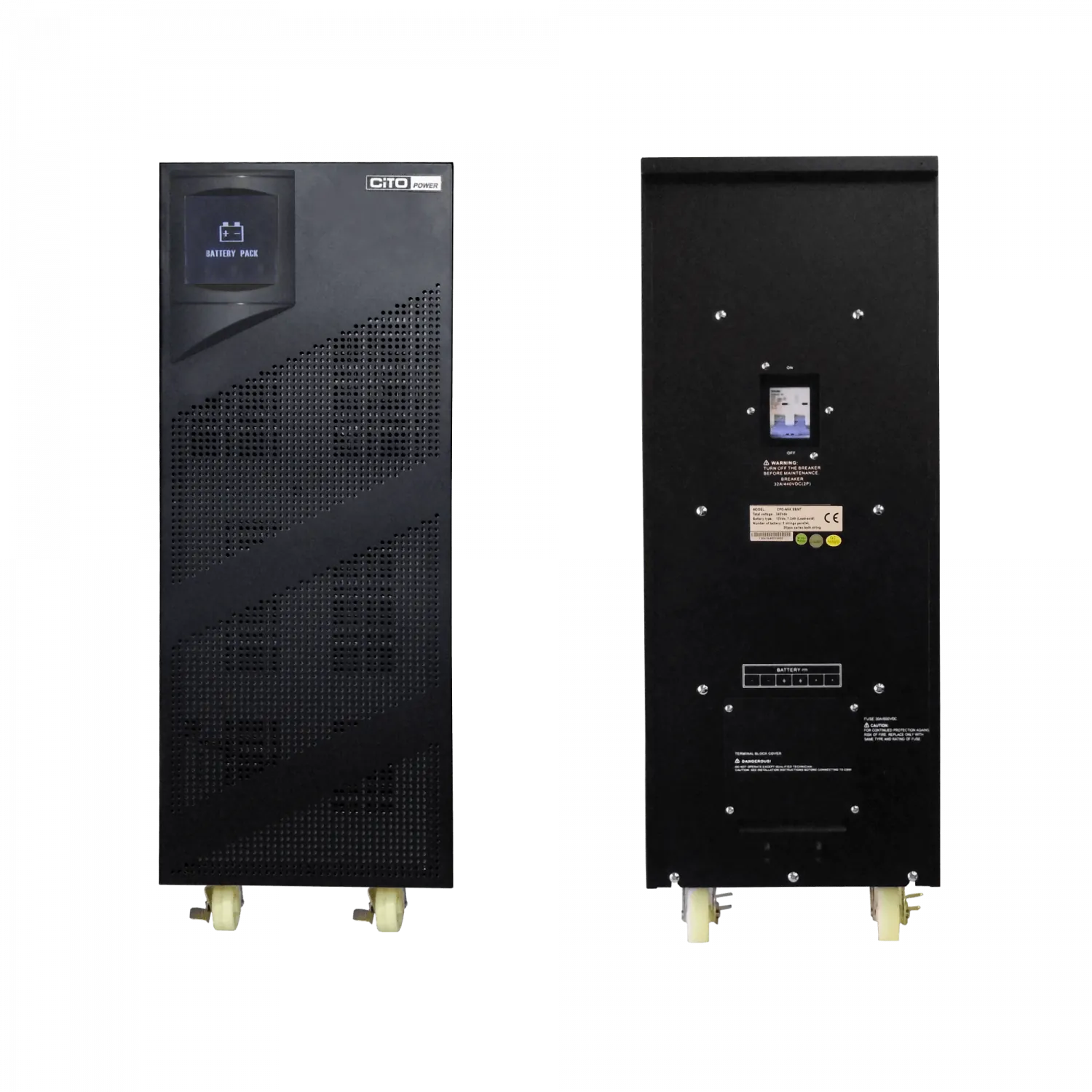 Banco Vacío CITO EBMT-6K 40 Baterías 240VDC 2x20x12V/7.2Ah Torre sin Baterías 3