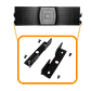 Banco Vacío CITO EBM-6 15 Baterías 180VDC 1x15x12V/9Ah Rack/Torre sin Baterías - Miniatura 3