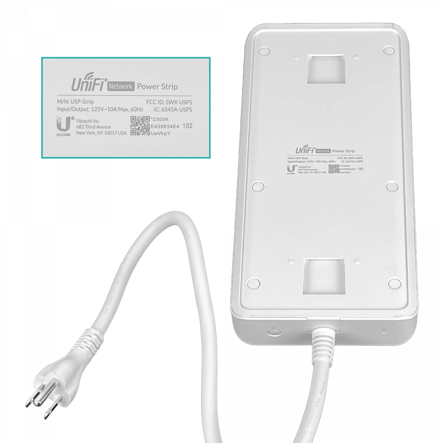 Regleta Inteligente UniFi SmartPower Strip US, 6 Tomas de Corriente, 4xUSB-C, Solo Redes 100-125V AC 4