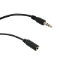 Cable de Audio 3.5mm Hembra a Macho, 4.5m, Estéreo, Negro, Phone-1/8 - Miniatura 2