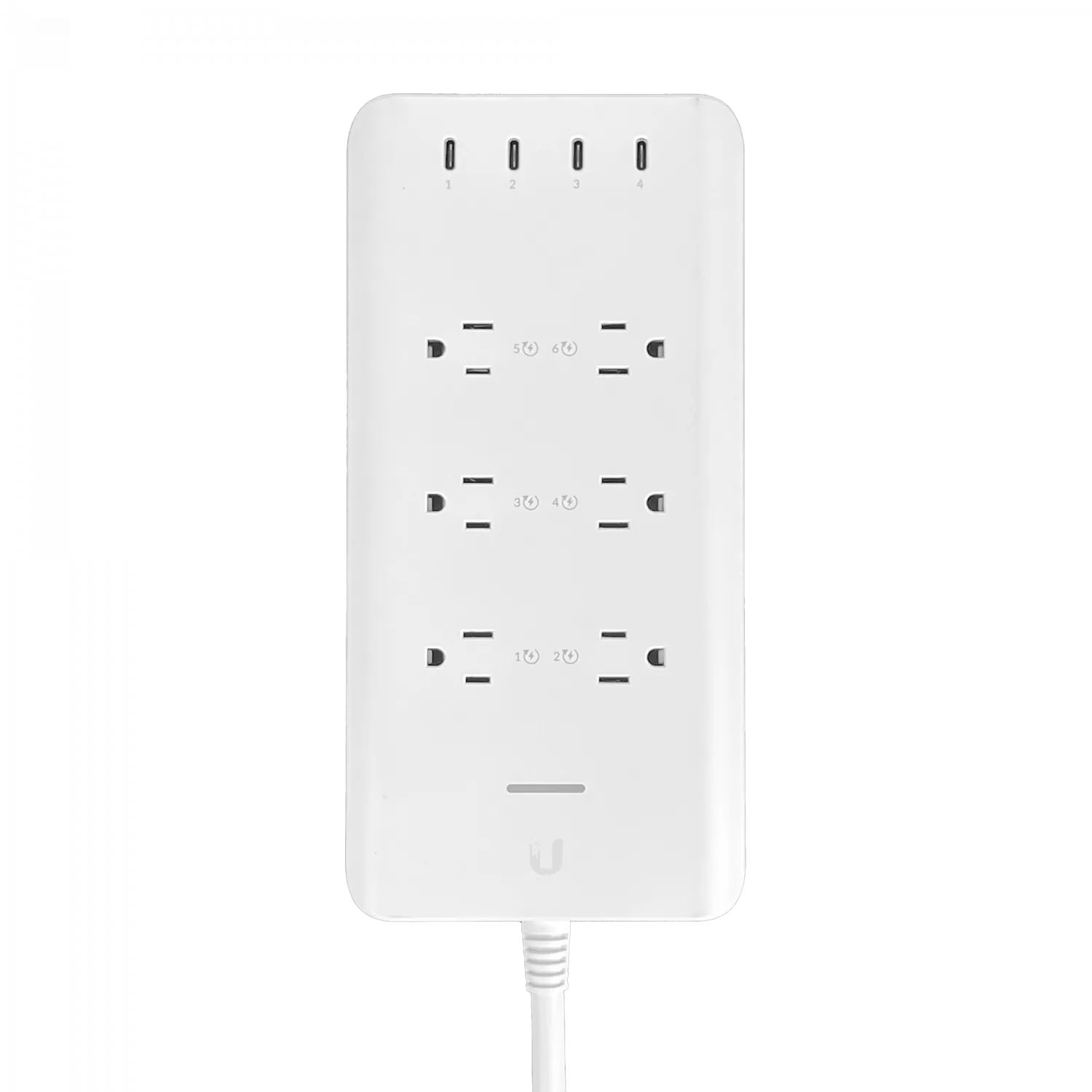 Regleta Inteligente UniFi SmartPower Strip US, 6 Tomas de Corriente, 4xUSB-C, Solo Redes 100-125V AC 9