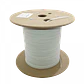 Cable de Fibra Óptica Monomodo 2 Fibras G652D Blanca 500m DropCable Exterior FTTH SM LSZH 3x2mm - Miniatura 3