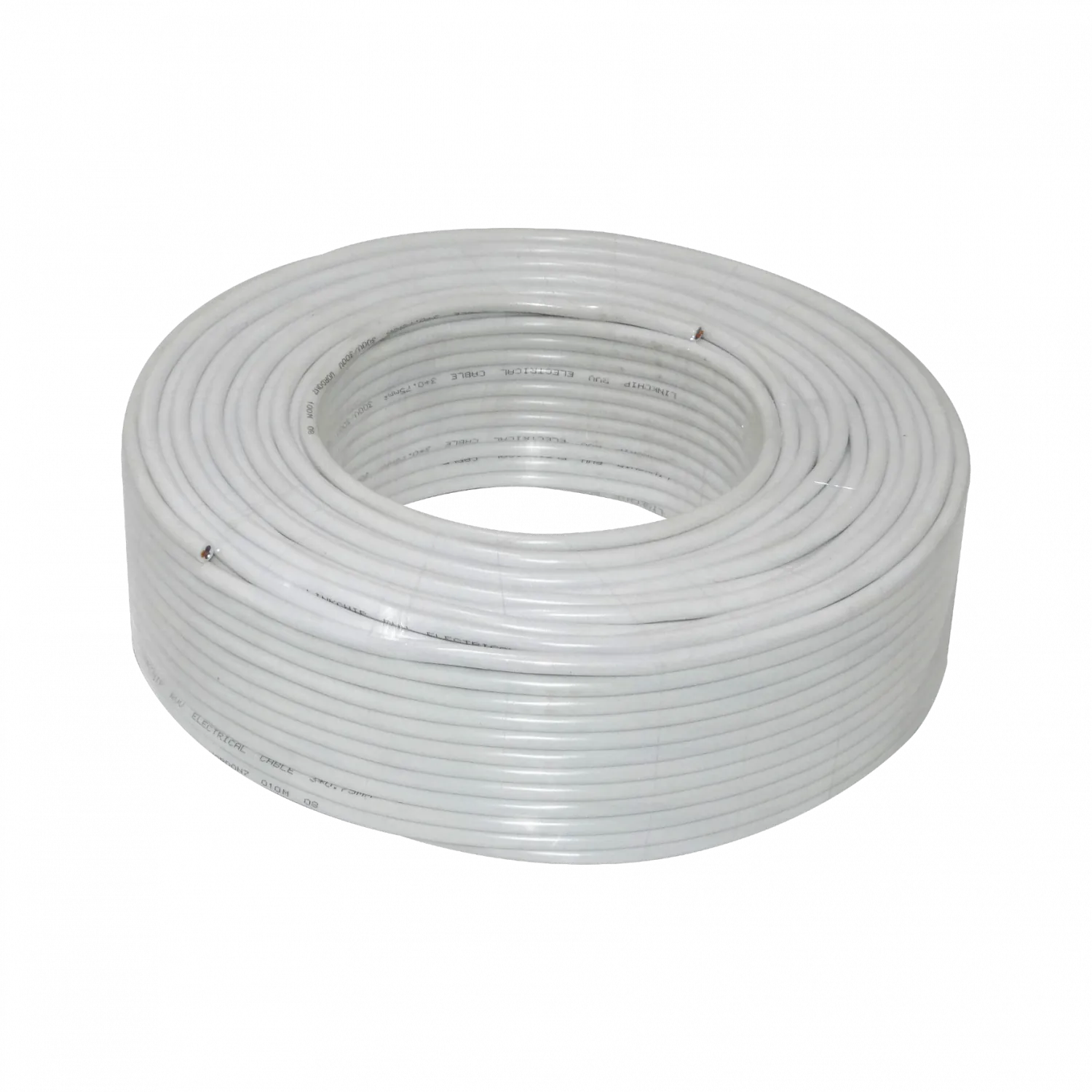 Cable Eléctrico Blanco PVC RVV 3x0,75mm² 4-6A 100m 2