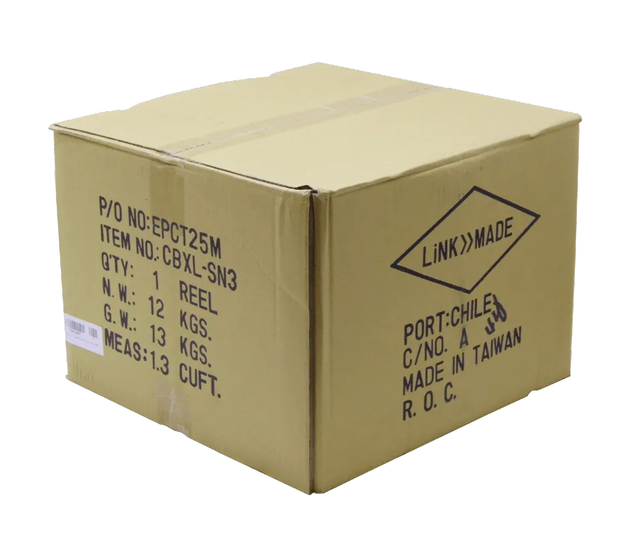 Cable F/UTP Exterior LINKMADE CBXL-SN3 300m Cat5e Cobre Sólido AWG24 Negro PE 3