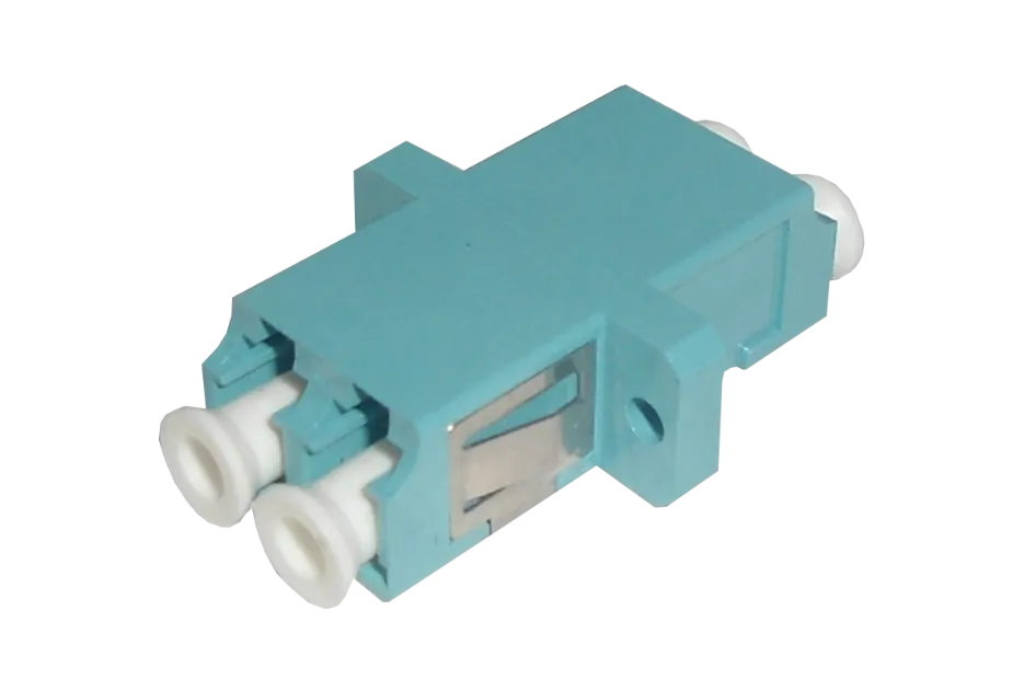 LC-LC Aqua OM3 DX-Duplex Copla p/Fibra Adaptador p/Cabecera-CL/Caja 2