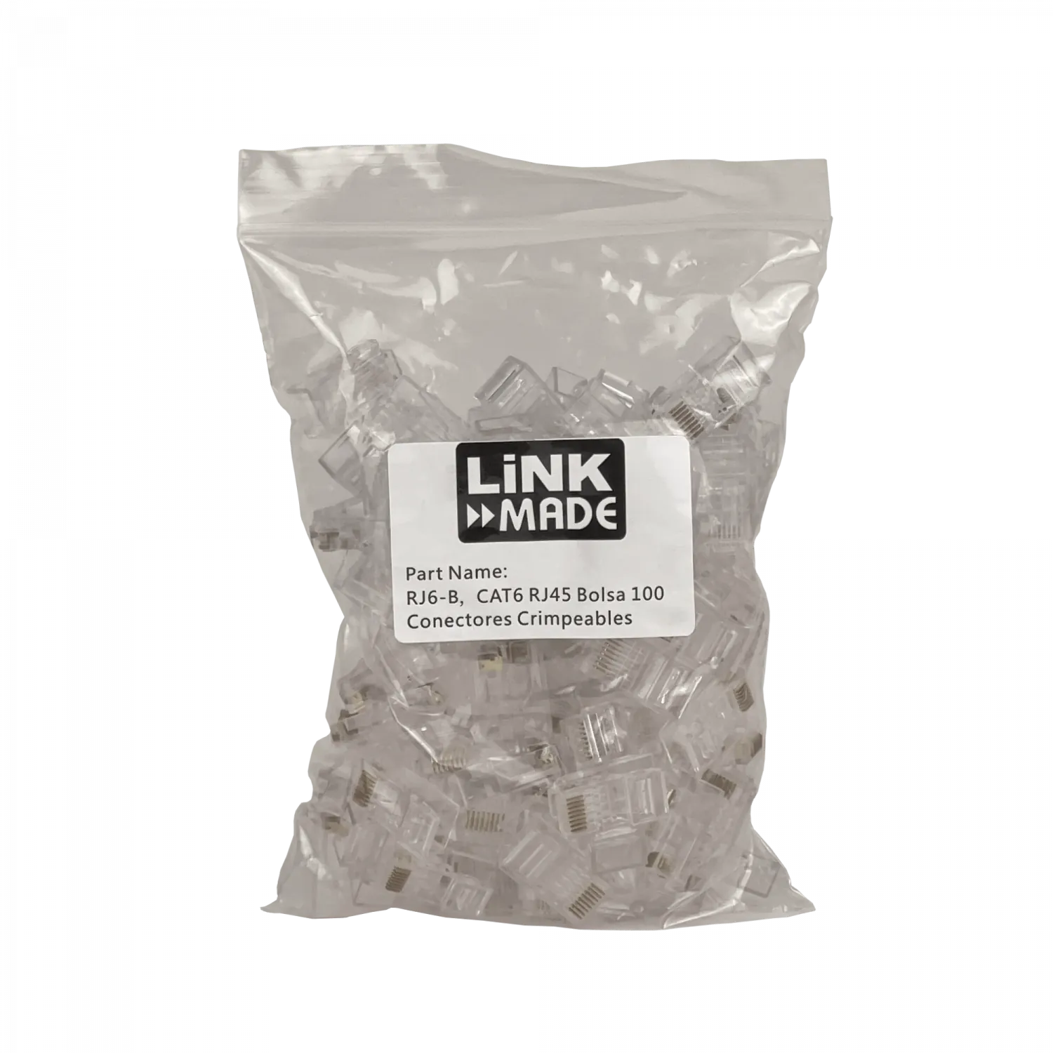 CAT6 RJ45 Bolsa 100 Conectores Crimpeables 4