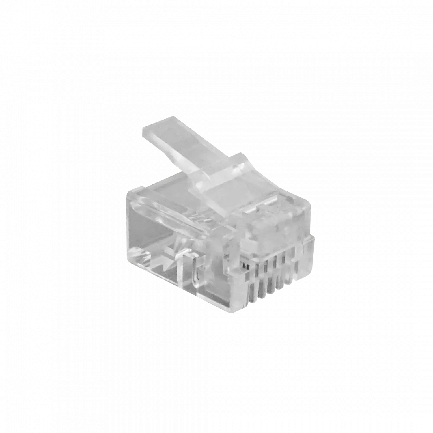 Bolsa 100-unidades 6P4C RJ11/RJ14 Macho Conector Crimpeable 3