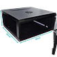 Gabinete Pared LINKMADE RK04-6L 4U Fondo 60cm Negro con Puerta de Vidrio - Miniatura 5