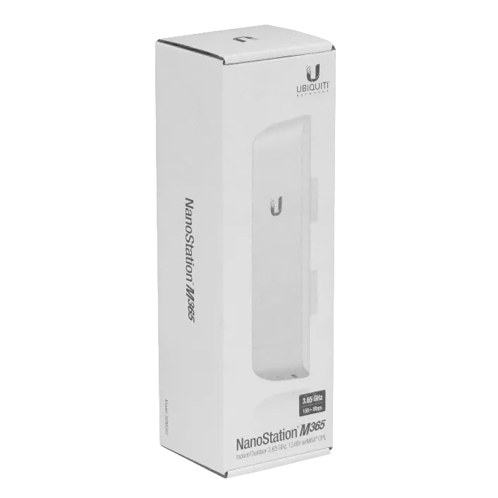 CPE Inalámbrico de 3.65 GHz con Antena Integrada de 13.7 dBi, Ubiquiti NanoStation M365 (NSM365) 3