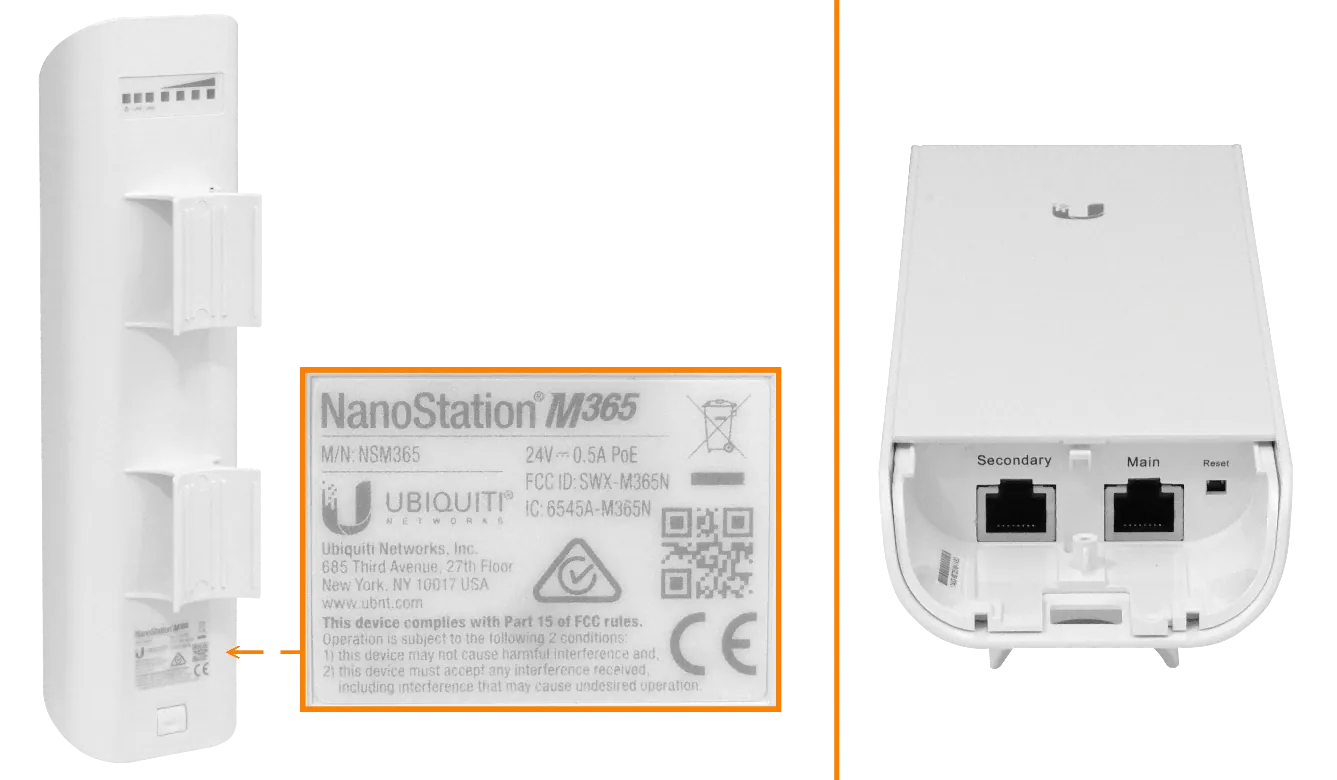CPE Inalámbrico de 3.65 GHz con Antena Integrada de 13.7 dBi, Ubiquiti NanoStation M365 (NSM365) 4