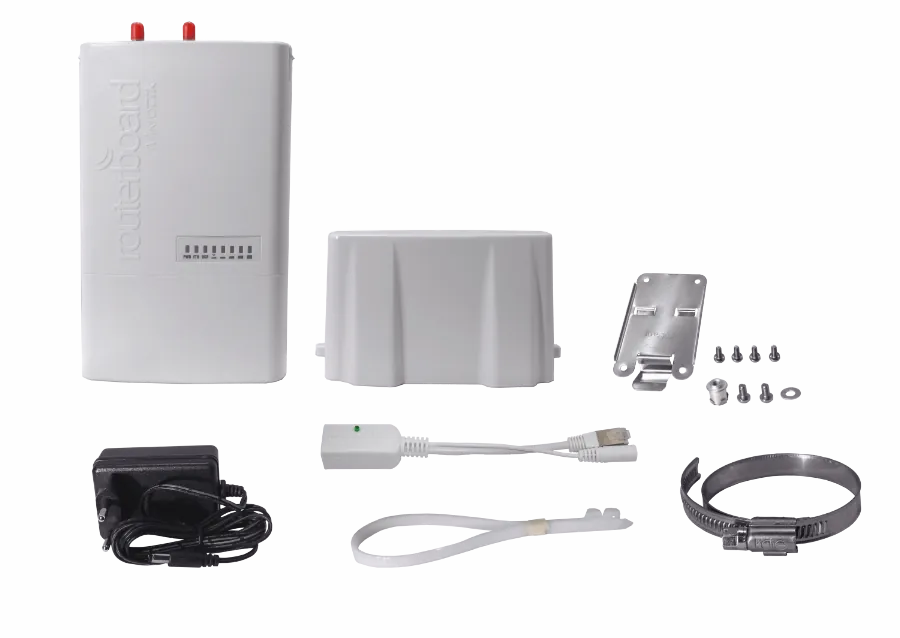 Punto de Acceso Exterior MikroTik BaseBox 5 - 5 GHz, Alta Potencia, Gigabit Ethernet 3