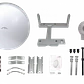 UBIQUITI ROCKET DISH 31dBi 748mm 5.1-5.8GHz 2x2 2-RPSMA INC-RADOME - Miniatura 4