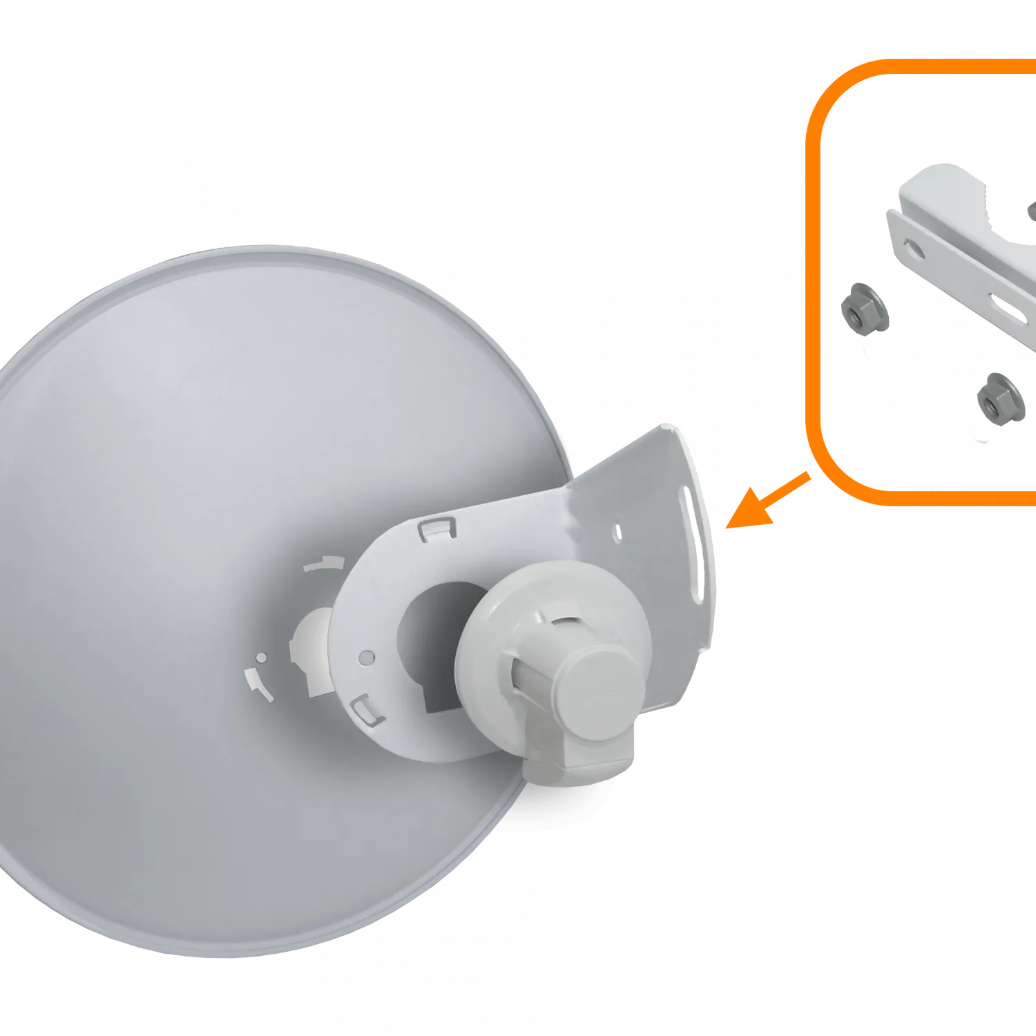 UBIQUITI 1-1000 Gigabit 25dBi 5GHz 400mm PowerBeam Exterior inc-PoE24V 5