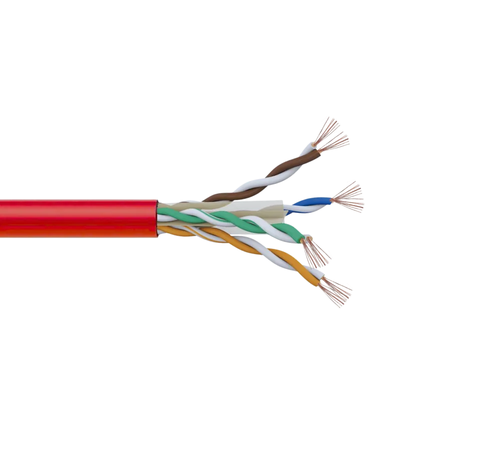 Cable Patch LINKMADE Cat6 Rojo LSZH 1 metro Inyectado Multifilar con Alta Estabilidad 2