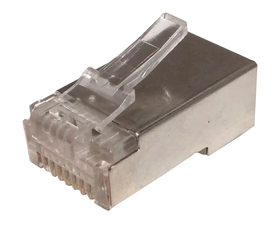 100 unidades FTP STP Conector RJ45 Cat5e Metalizado Crimpeable 2