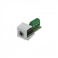 Keystone 35MMFT Conector 3.5mm Hembra, Audio Estéreo 1/8