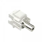 Conector Keystone 3.5mm Audio Hembra a Hembra, Blanco - Miniatura 2