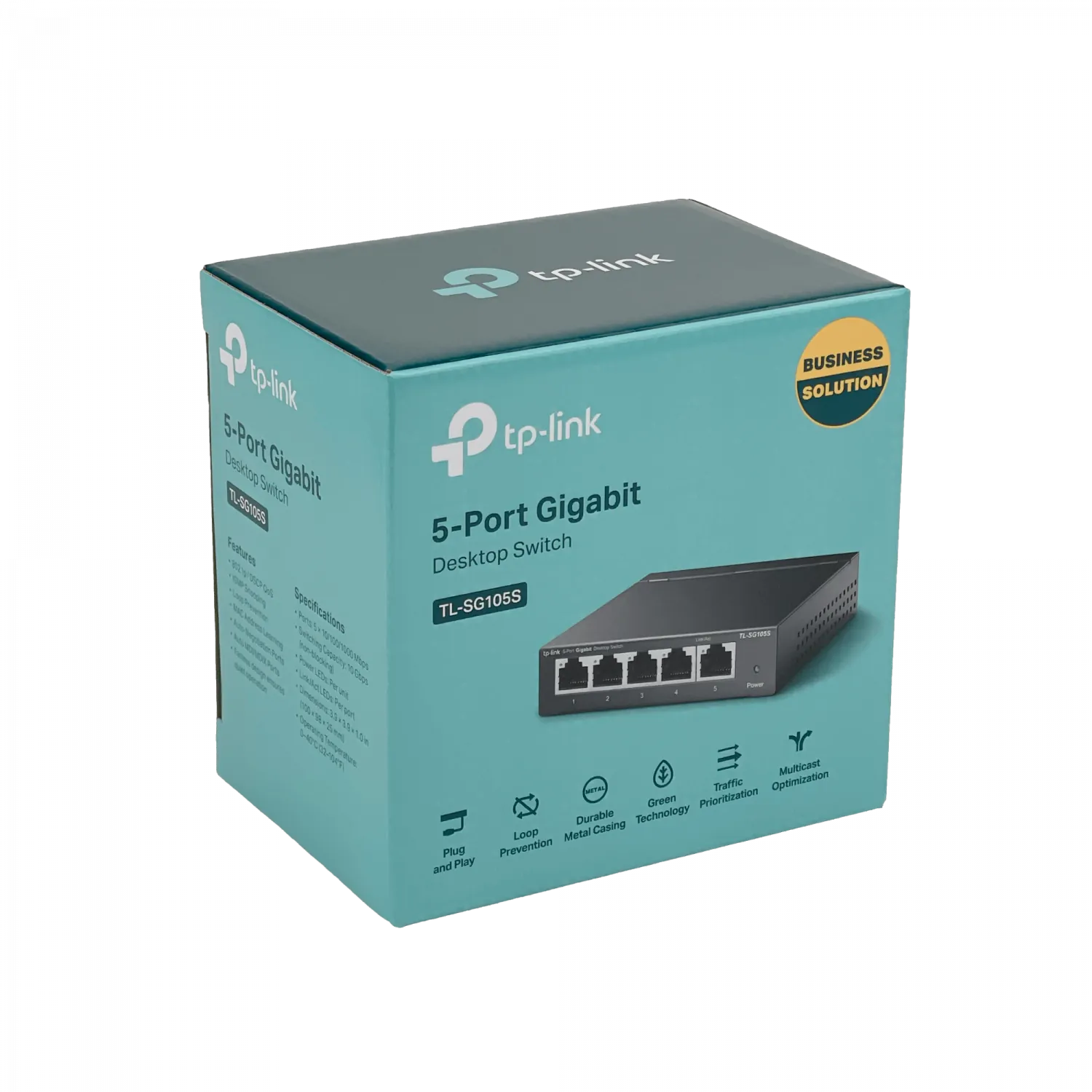 Switch TP-LINK TL-SG105 Metálico 5 Puertos Gigabit, Compacto, Auto MDI/MDIX, Plug and Play, No Admin 5