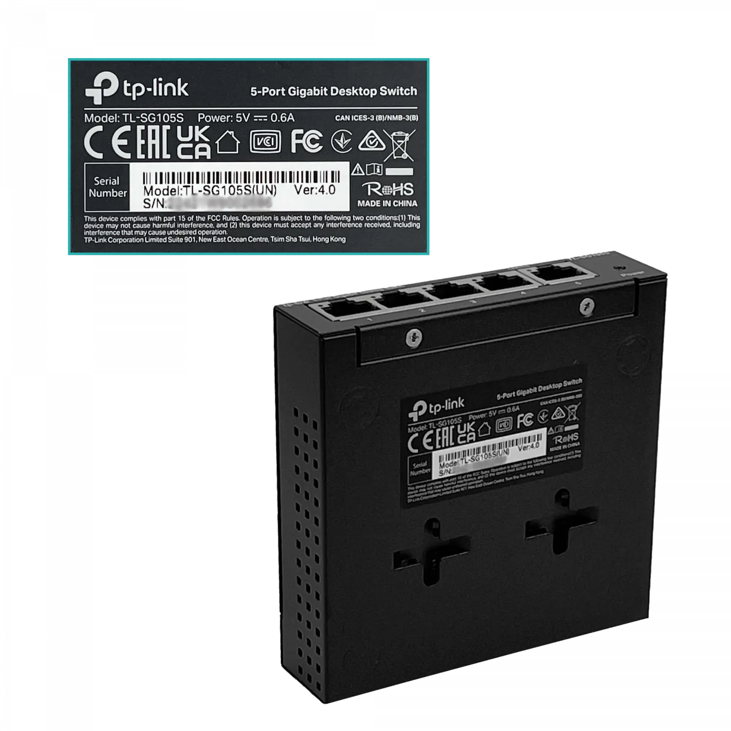 Switch TP-LINK TL-SG105 Metálico 5 Puertos Gigabit, Compacto, Auto MDI/MDIX, Plug and Play, No Admin 6