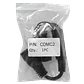 Cable de Poder 2-C13-Hembra-10A 1-C20-Macho-16A, 8+5cm Negro - Miniatura 4
