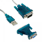 Adaptador USB a serial RS232 DB25 DB9 incluye cable y convertidor - Miniatura 4