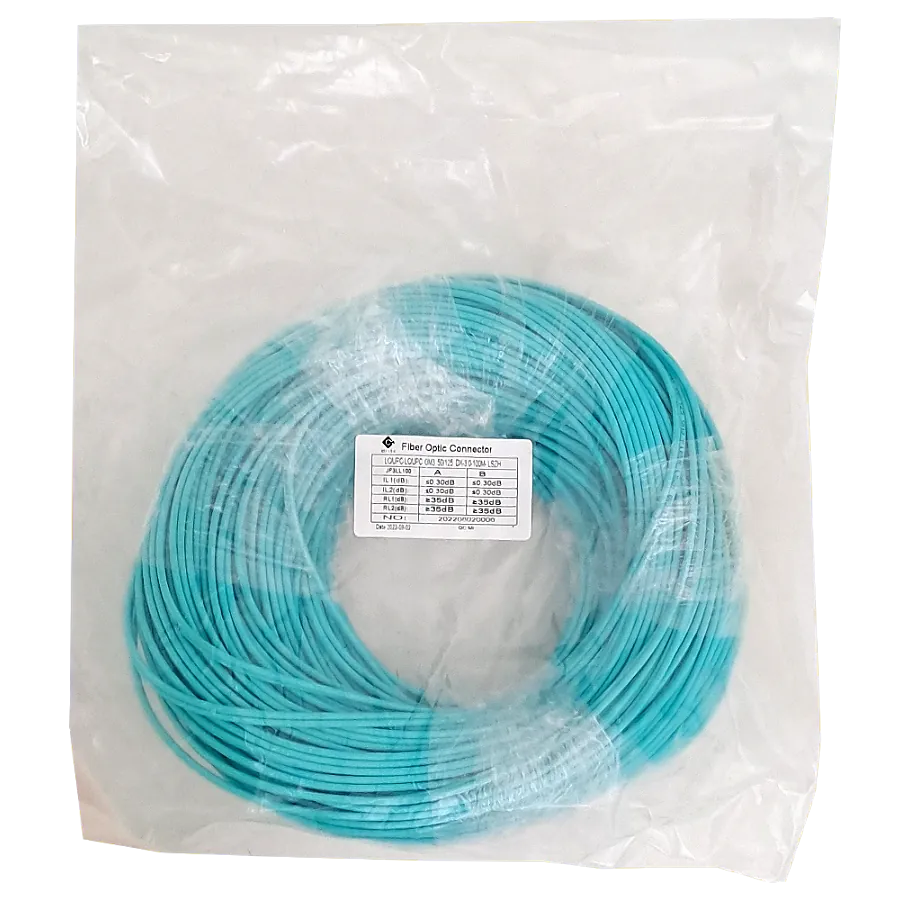 100mt LC-LC OM3 MultiModo MM Duplex Jumper Fibra 3.0mm 50/125um LSZH 2