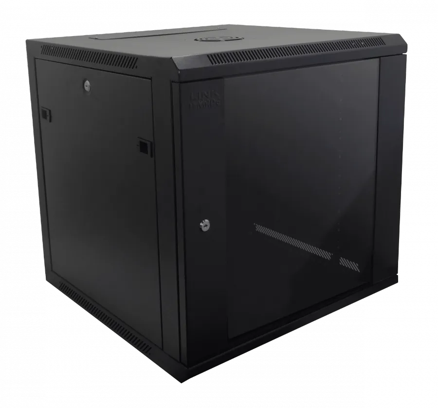 Gabinete Pared LINKMADE RK11-6L 11U Fondo 60cm Negro Rack 2
