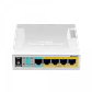 Switch Gigabit 5 Puertos, MikroTik RB260GSP, PoE, 1 SFP, VLAN, SwOS, Compacto, No Administrable - Miniatura 4