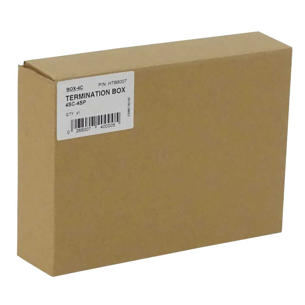 Caja de Terminación de Fibra Óptica 4 Puertos IP20 Blanca - BOX-4C 3