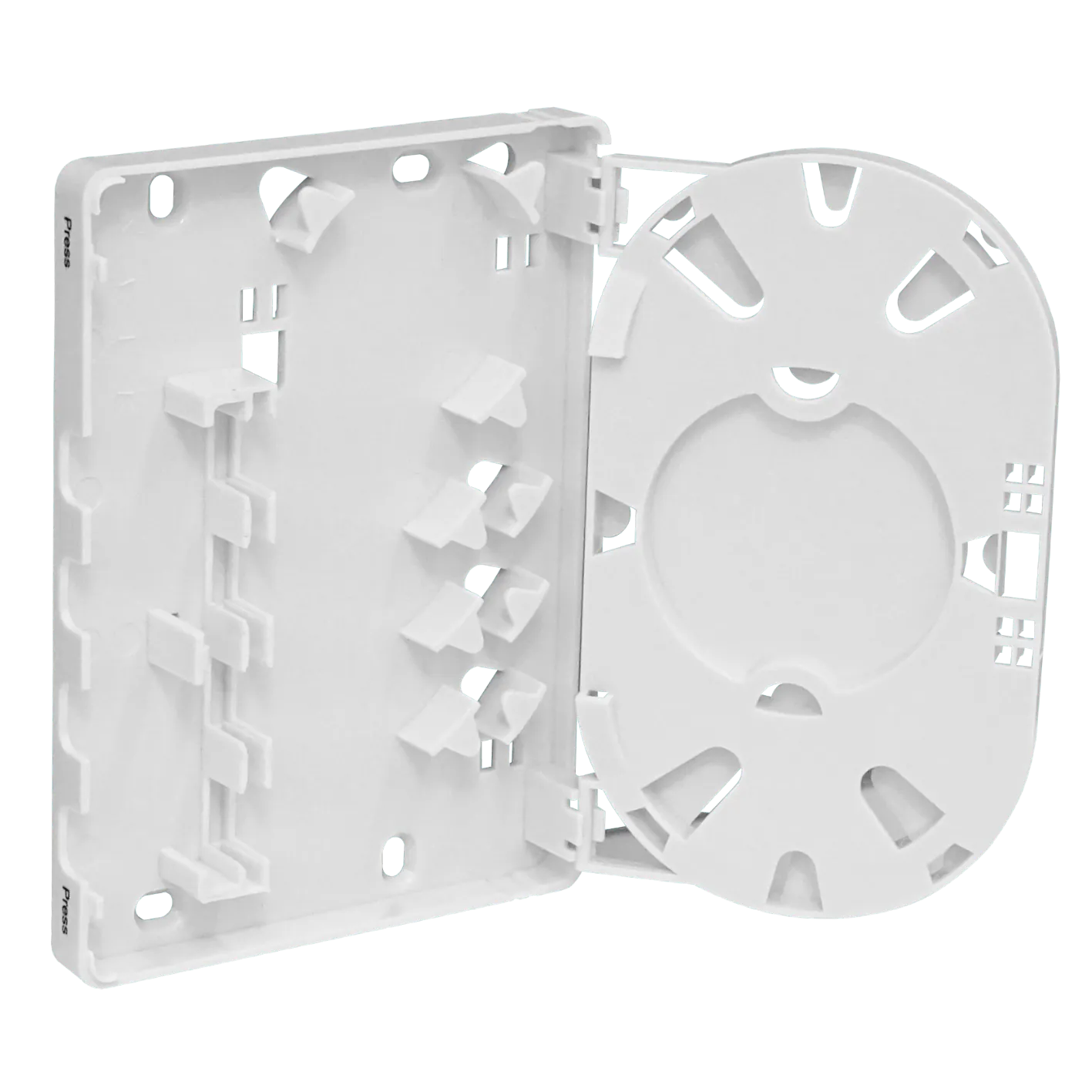 Caja de Terminación de Fibra Óptica 4 Puertos IP20 Blanca - BOX-4C 4