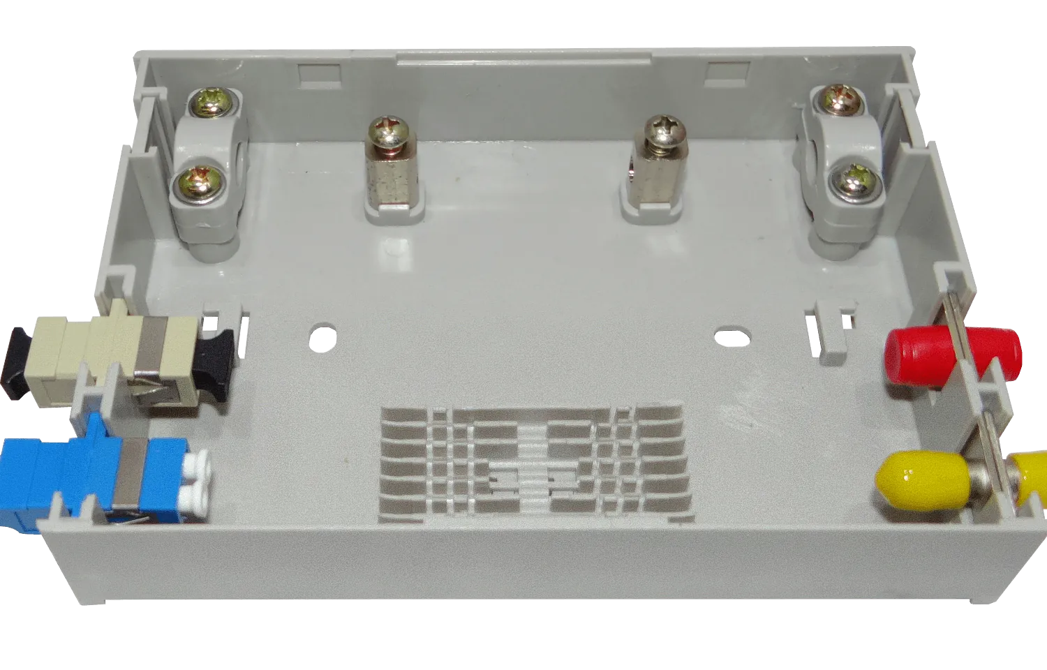 Caja de Terminación de Fibra Óptica 6 Puertos IP20 Gris - BOX-6C 6