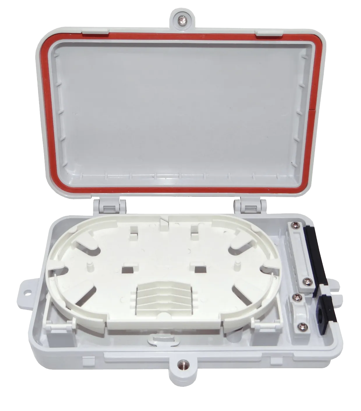 Caja NAP de Fibra Óptica 6 Puertos Rectangular IP65 - BOX-1-6C 4