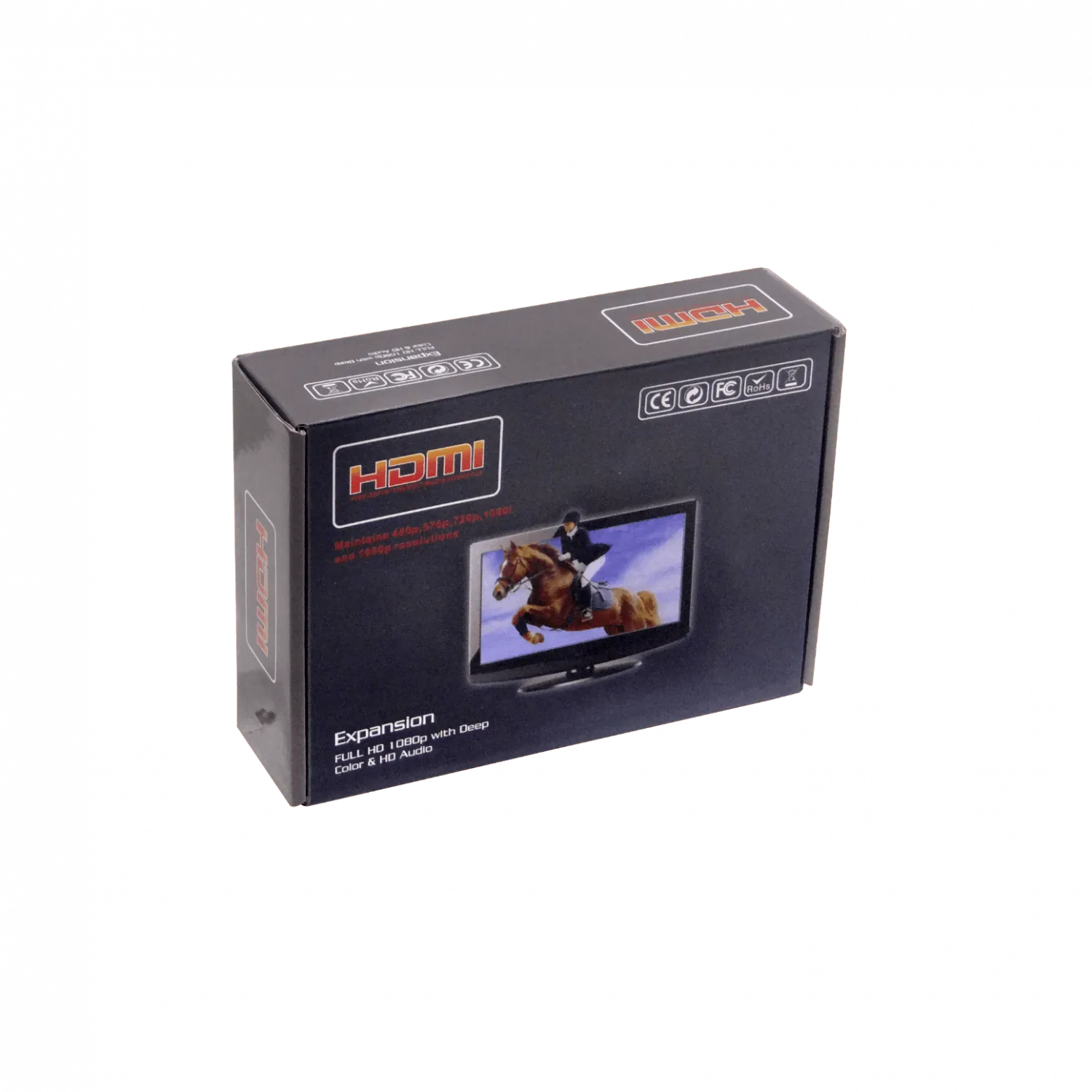 Extensor HDMI 1080p UTP Cat5e/Cat6 hasta 60m, con Fuente 12V 2A 2