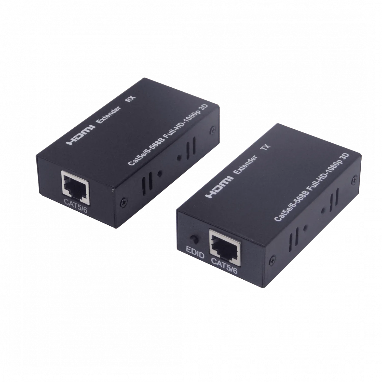 Extensor HDMI 1080p UTP Cat5e/Cat6 hasta 60m, con Fuente 12V 2A 3