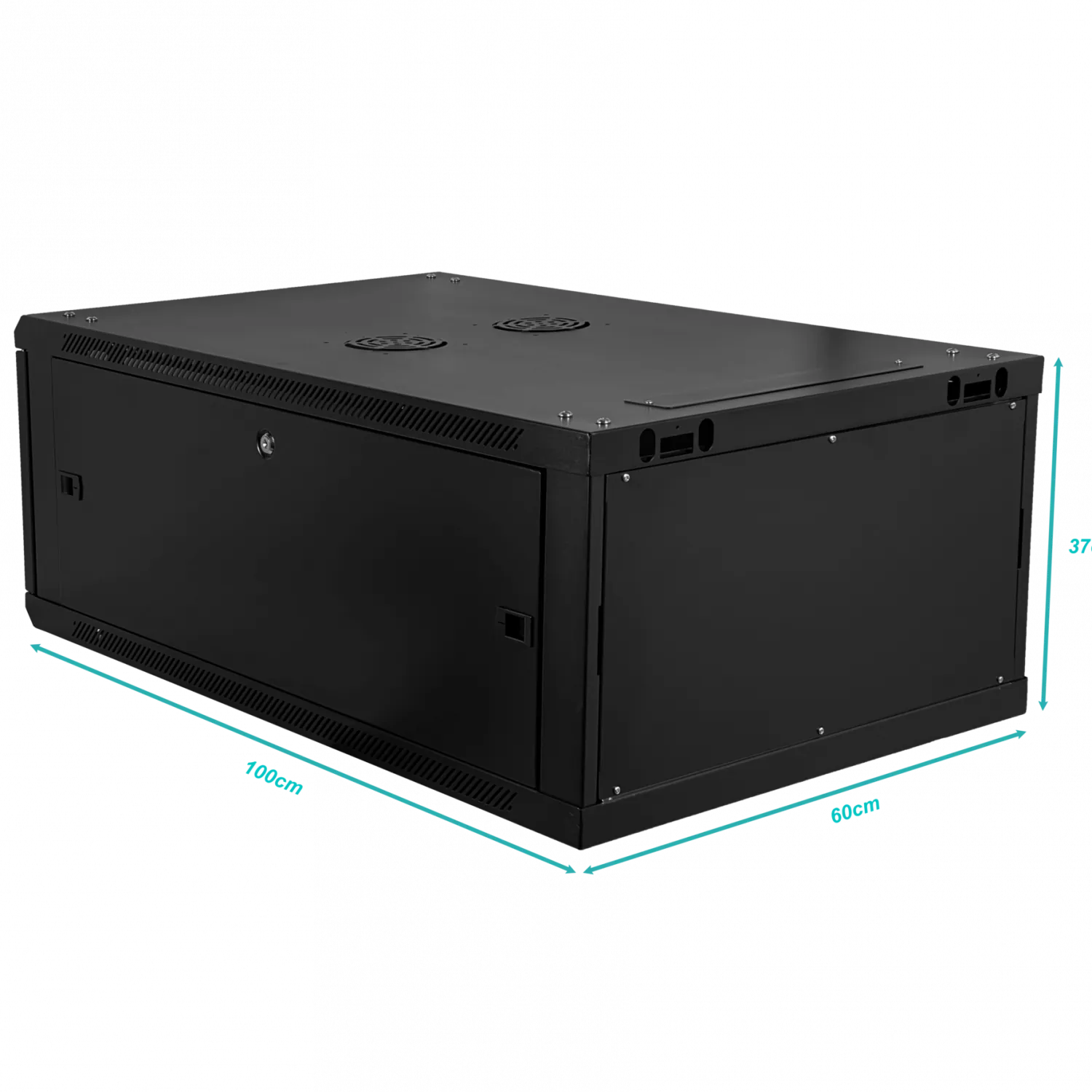 Gabinete Rack LINKMADE RK06-10LD 6U 100cm de Fondo Desarmado Negro 3