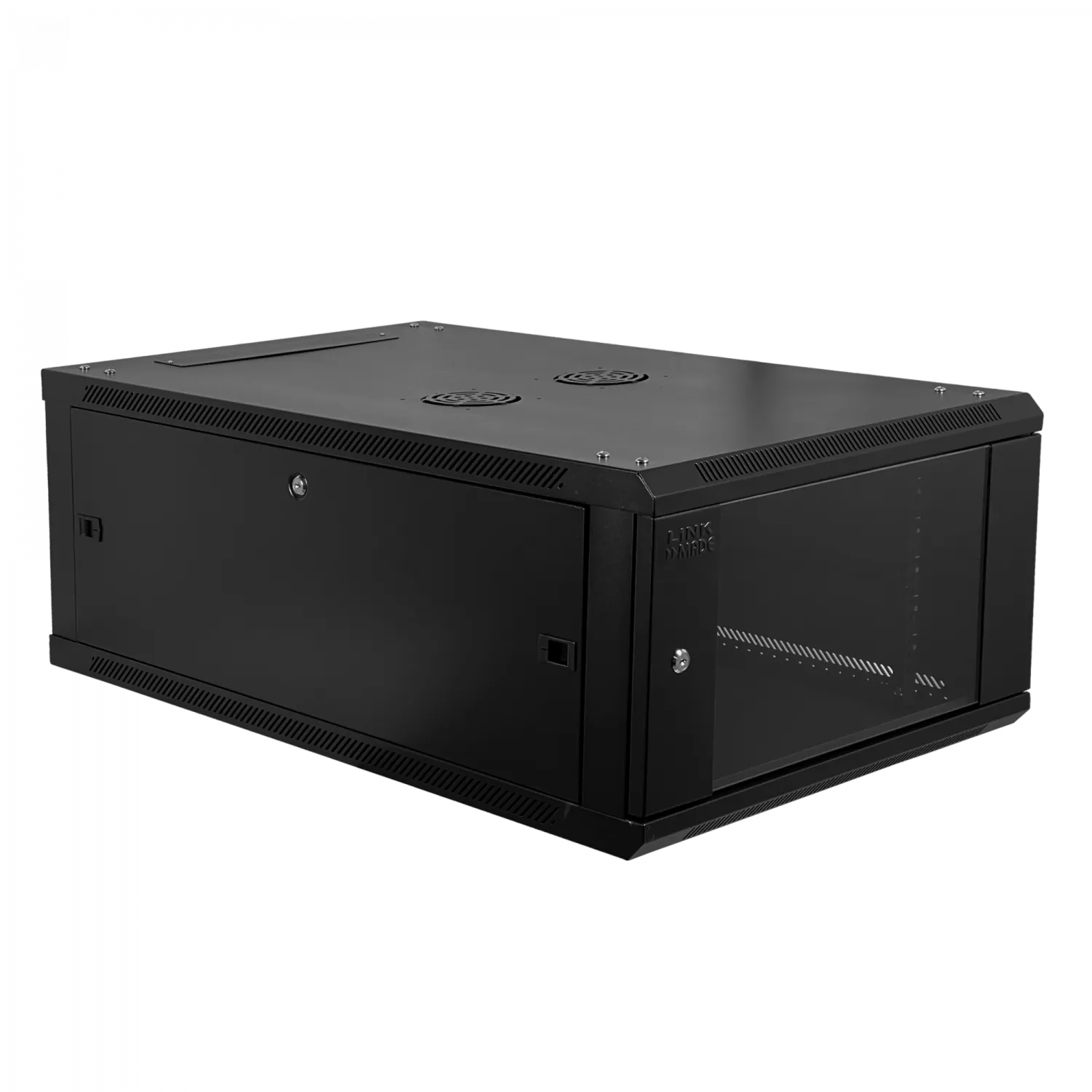 Gabinete Rack LINKMADE RK06-10LD 6U 100cm de Fondo Desarmado Negro 9