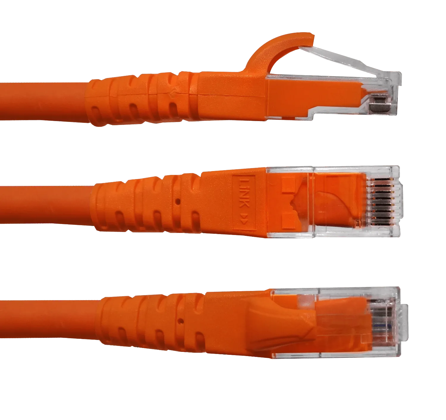 LINKMADE 1MT CAT6 NARANJO LSZH CABLE PATCH INYECTADO MULTIFILAR 2