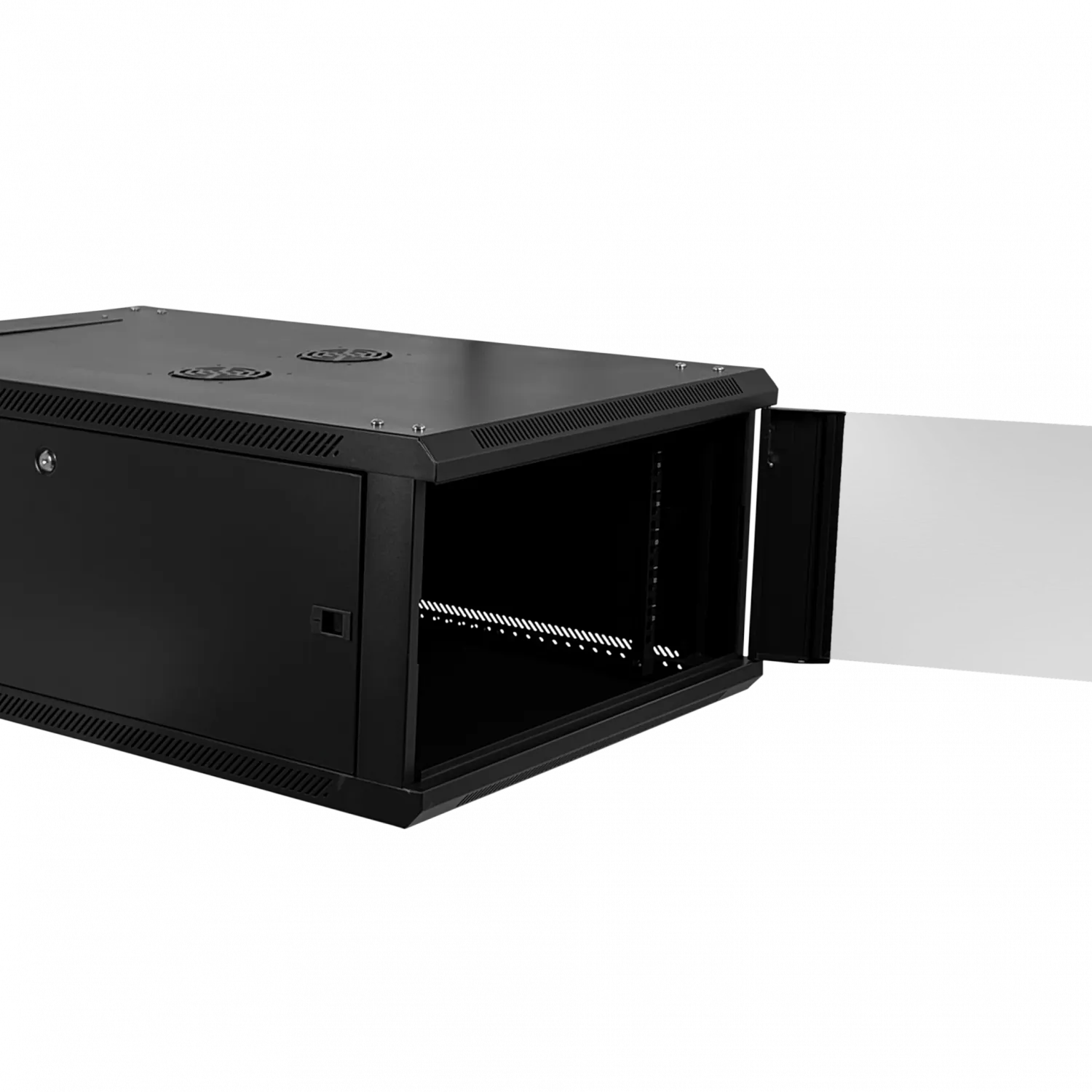 Gabinete Rack LINKMADE RK06-10LD 6U 100cm de Fondo Desarmado Negro 8