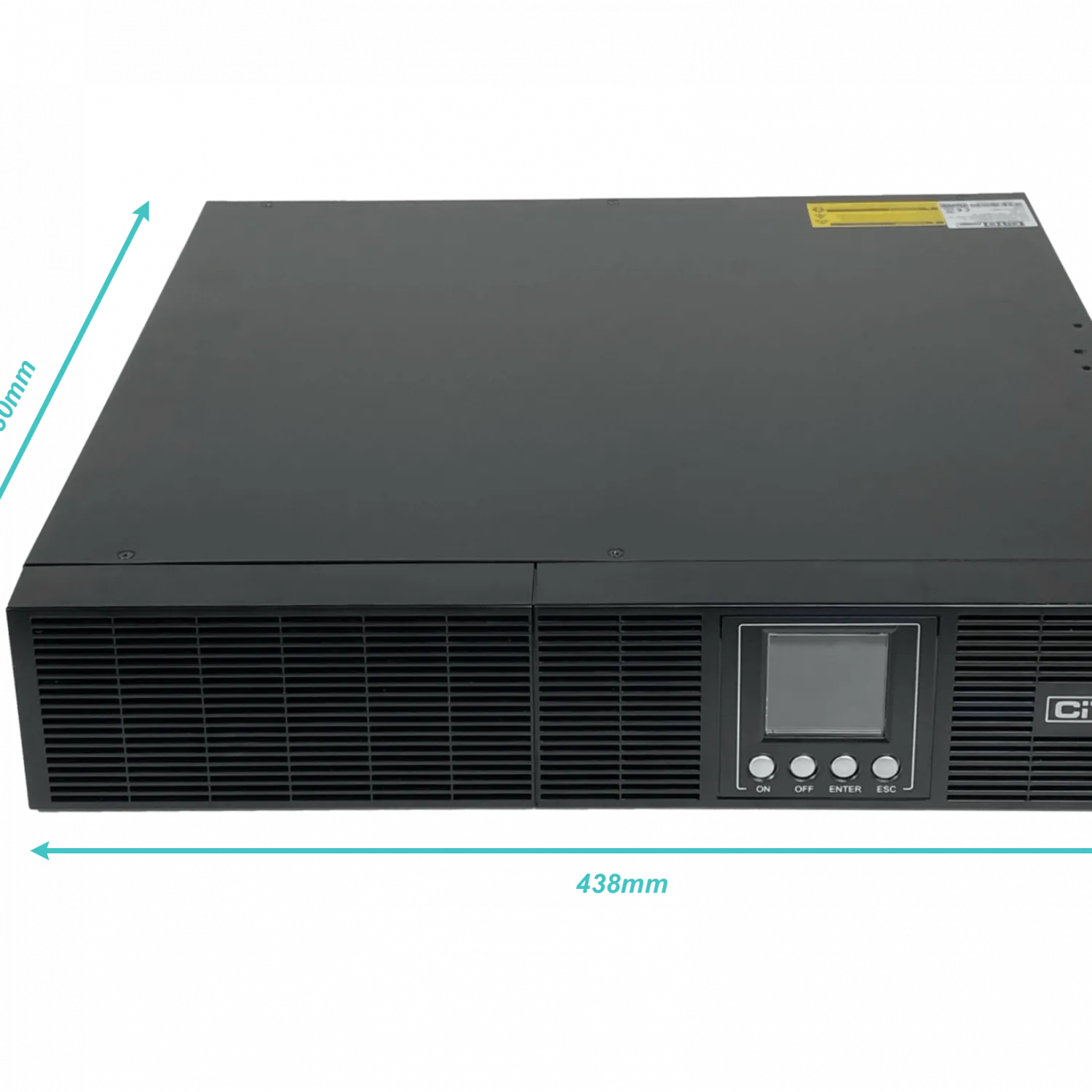 UPS CITO CPO-V1K Online 1kVA 900W, 0ms, Rack 2U, Requiere 2 Baterías 24VDC   4