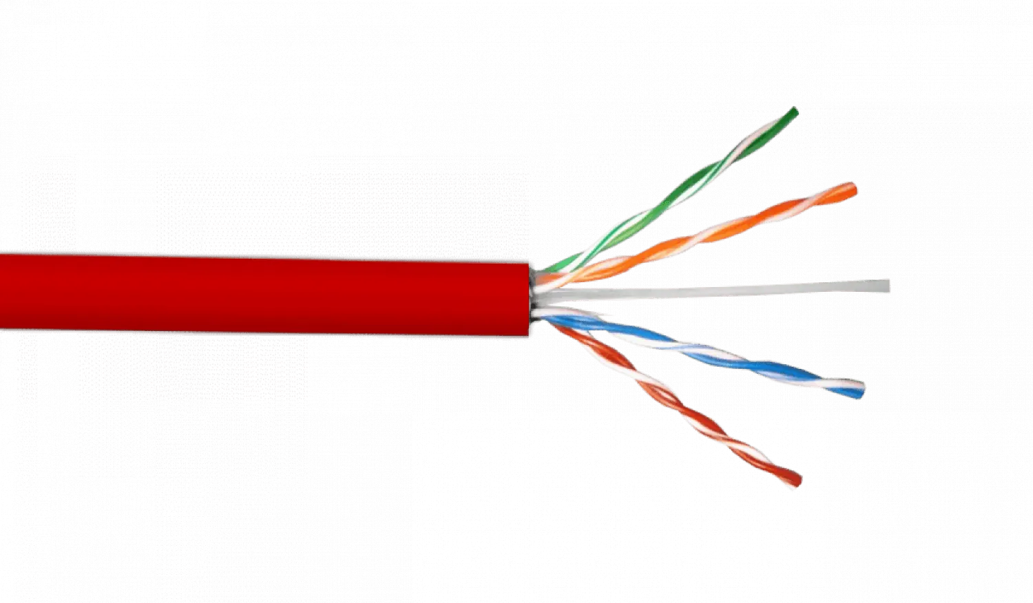 LINKCHIP 24AWG Rojo Cat5e Interior Cable UTP Multifilar 305mt Cobre 2